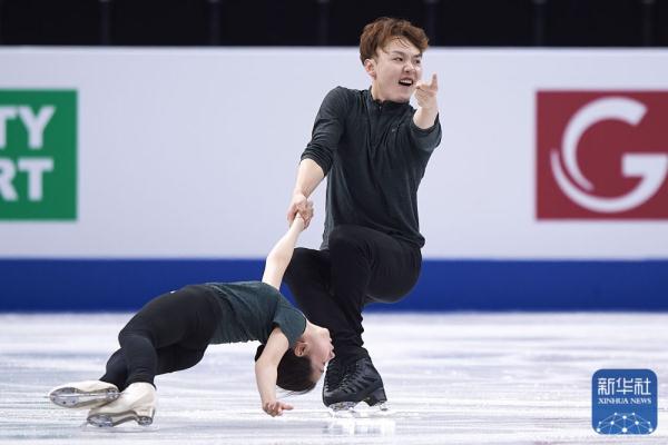 花样滑冰世锦赛:中国选手赛前训练 花样滑冰世锦赛:中国选手赛前训练