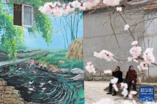 多彩墙绘扮美山村