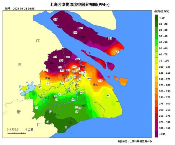 猝不及防！沙尘傍晚突袭上海，污染过程持续到明天……