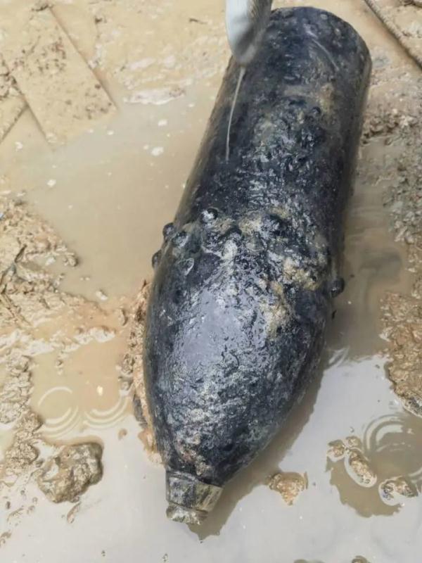 上百斤！衢州一工地挖出抗战时期侵华日军遗留航空炸弹