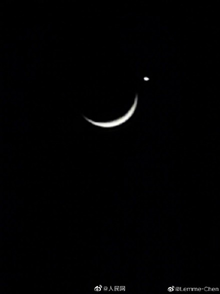 看！月亮星星在对你微笑wink