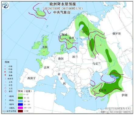 欧洲北部美国西北部等地有较强降雪 欧洲北部美国西北部等地有较强降雪