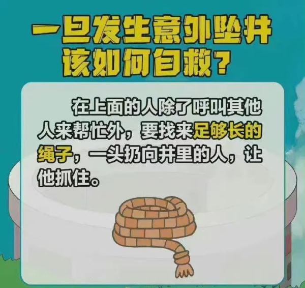 一老人不慎坠井 消防员“倒挂金钩”营救