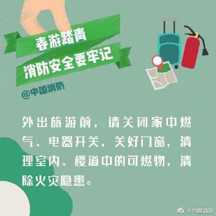 春游踏青注意防火