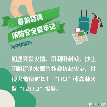 春游踏青注意防火