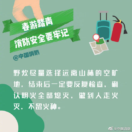 春游踏青注意防火