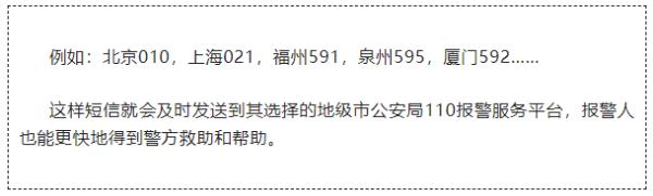 紧急特殊情况下，短信也能报警，短信号“12110”