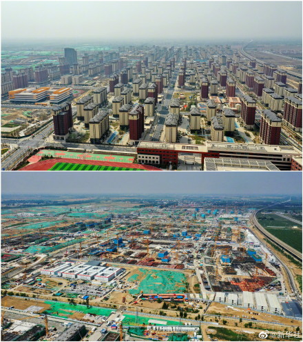 一组对比图看雄安变化有多大