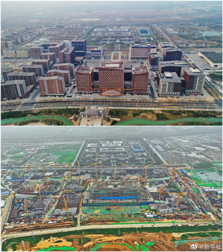一组对比图看雄安变化有多大