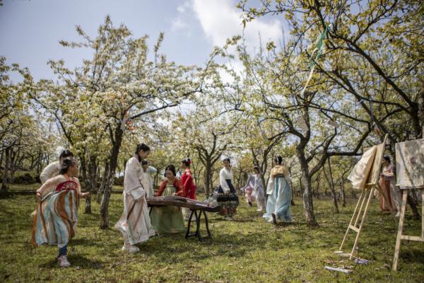 重庆秀山：古装赏花美如画 农旅融合助振兴