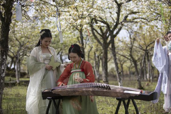 重庆秀山：古装赏花美如画 农旅融合助振兴