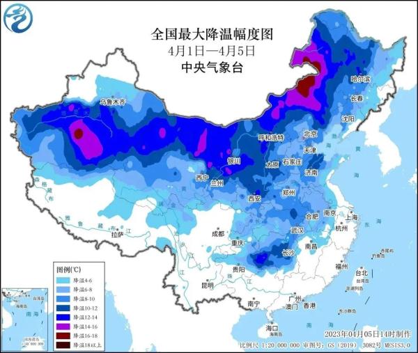 较强冷空气和大范围雨雪天气复盘 54站日降水量破4月极值