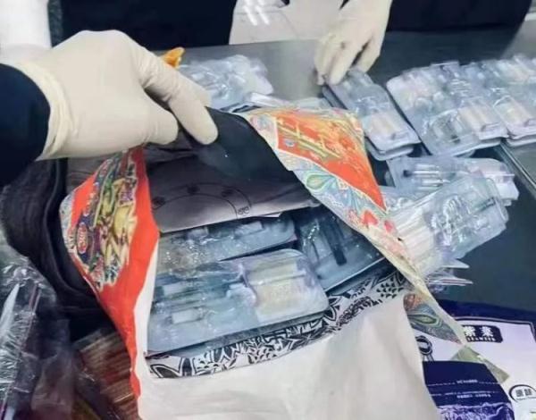 离谱！祭祀用品内藏美容针，深圳湾海关查获玻尿酸美容针90支