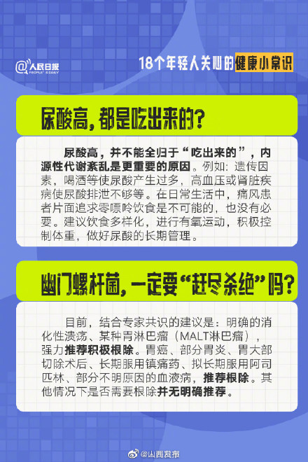 必看！18个你关心的健康常识
