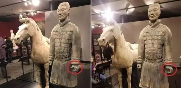 掰断兵马俑拇指，他终于认罪了！