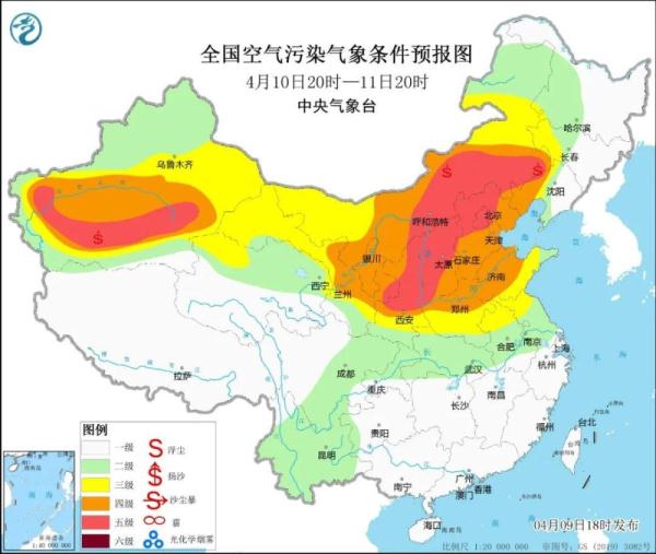 今起北方大部将遭风沙侵袭 局地有强沙尘暴 4省区降温将超10℃