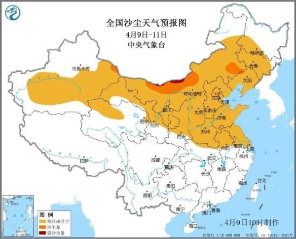 今起北方大部将遭风沙侵袭 局地有强沙尘暴 4省区降温将超10℃