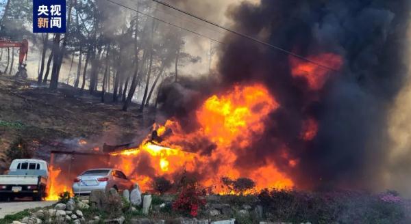 全国范围下达动员令！应对级别提至最高级！韩国一地山火持续
