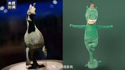 国宝铜奔马的正面照莫名喜感网友：好一匹撒欢的野马