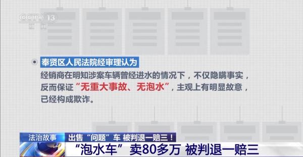 出售“问题车”被判退一赔三！购二手车遭欺诈并非个例→