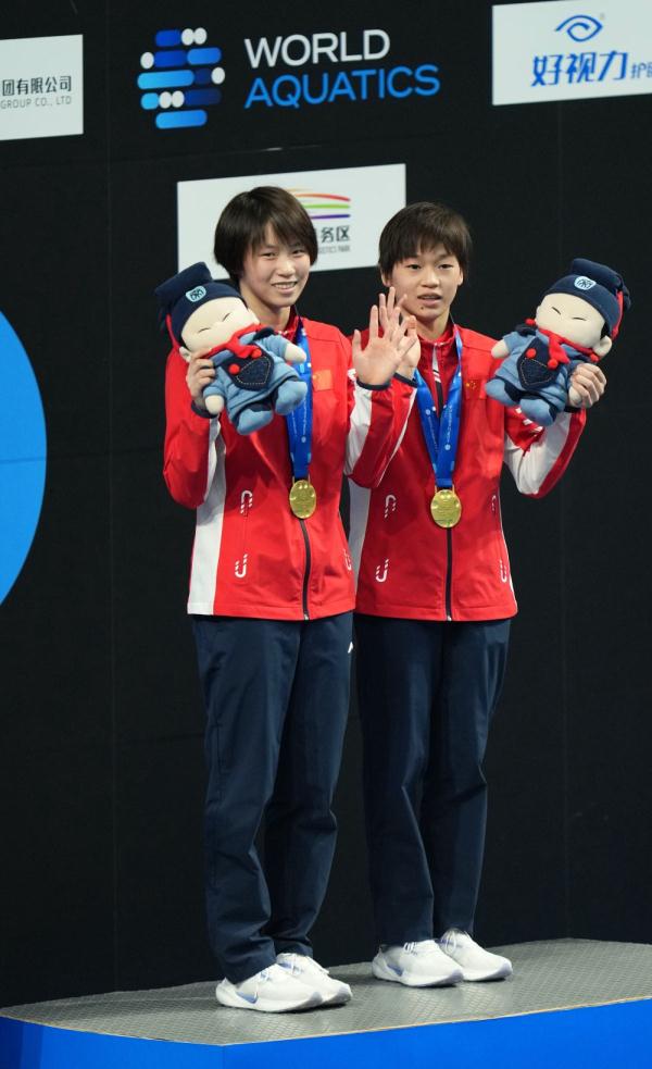 跳水世界杯｜西安站女子双人10米台：陈芋汐/全红婵夺冠