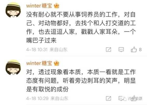 动物园:立即停止工作!网友们吵翻…… 动物园:立即停止工作!网友们吵翻……