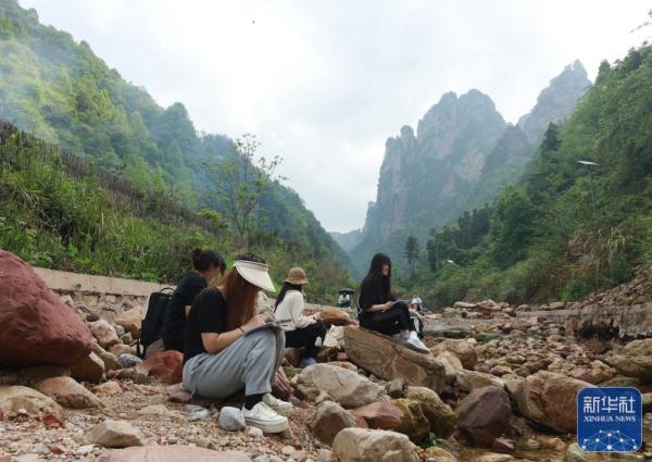 户外写生 描绘自然