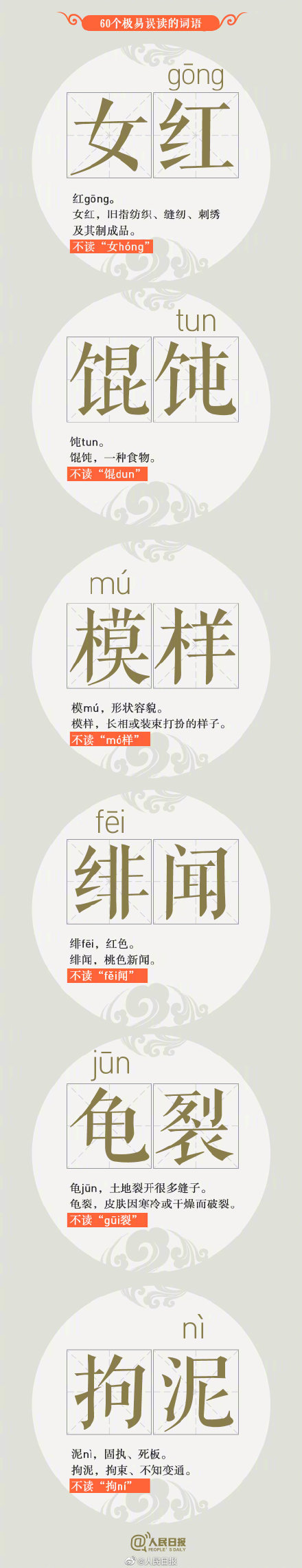 60个高出错率汉字,你能读对几个? 60个高出错率汉字,你能读对几个?