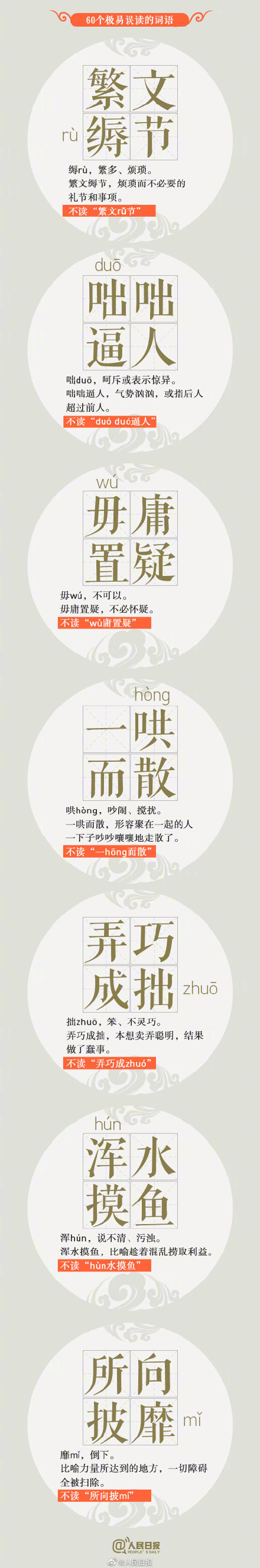 60个高出错率汉字,你能读对几个? 60个高出错率汉字,你能读对几个?