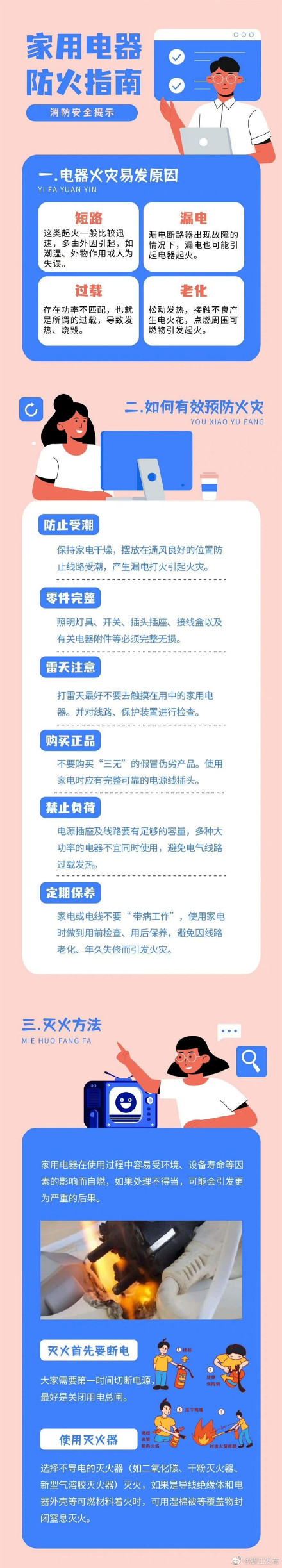 家用电器防火指南请查收→ 家用电器防火指南请查收→