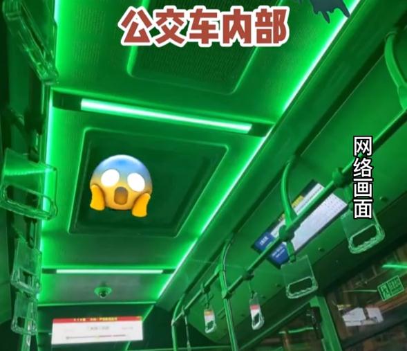 密室逃脱现场！上海一公交车深夜冒绿光