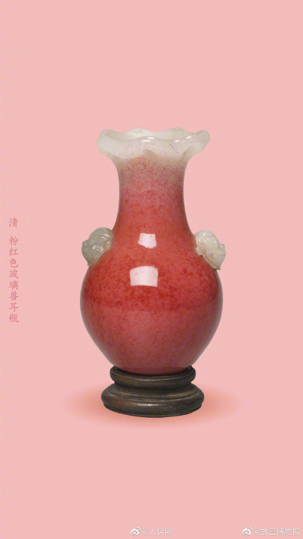 粉色娇嫩的故宫文物好梦幻