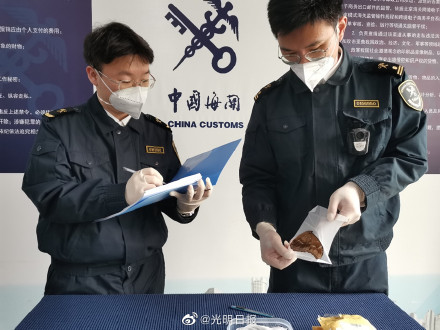 北京口岸首次查获珍贵闪蝶标本