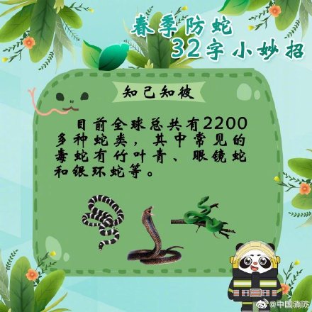 这份防蛇锦囊一定揣好