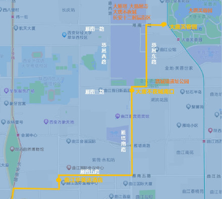 西安机场巴士开通曲江旅游专线