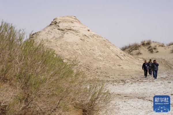 戈壁深处巡护烽燧 戈壁深处巡护烽燧