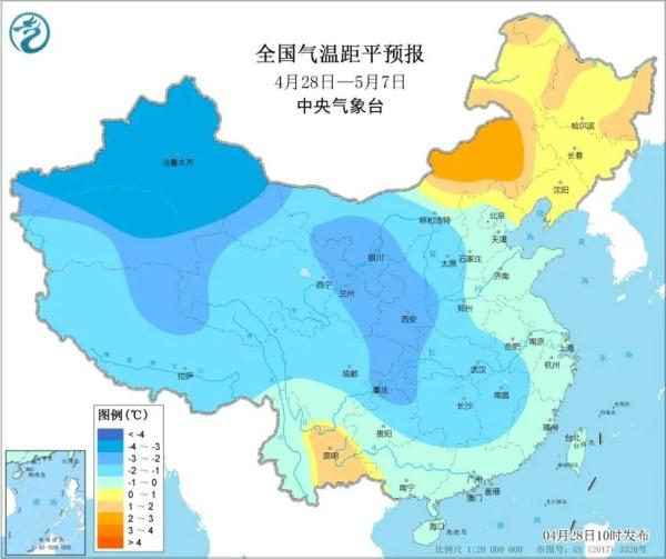 中国气象局：“五一”假期冷空气活跃 南方有降雨和强对流