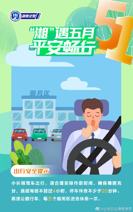 畅行五一 交通安全九宫格来啦