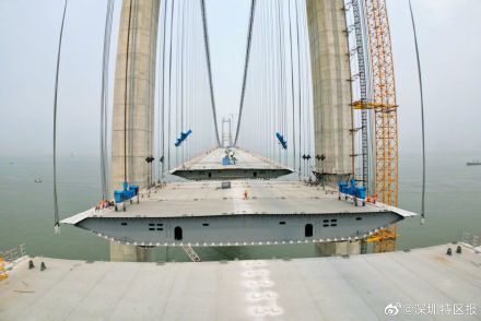 深中通道伶仃洋大桥成功合龙,向建成通车冲刺! 深中通道伶仃洋大桥成功合龙,向建成通车冲刺!