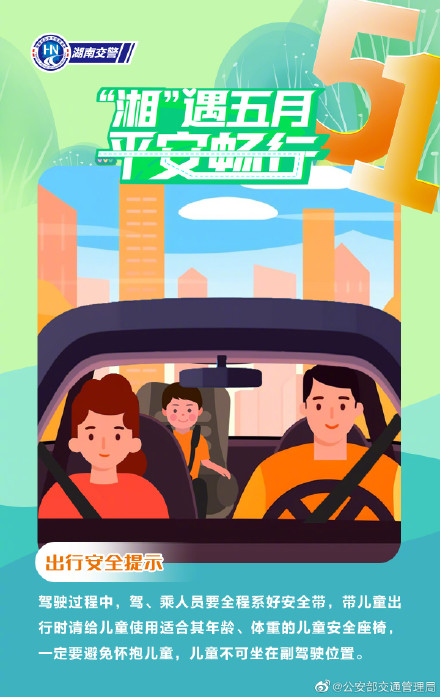 畅行五一 交通安全九宫格来啦