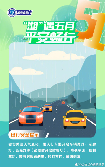 畅行五一 交通安全九宫格来啦