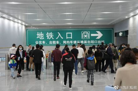 成都南站铁路地铁无缝换乘