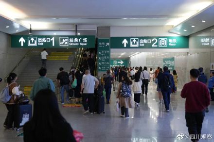 成都南站铁路地铁无缝换乘