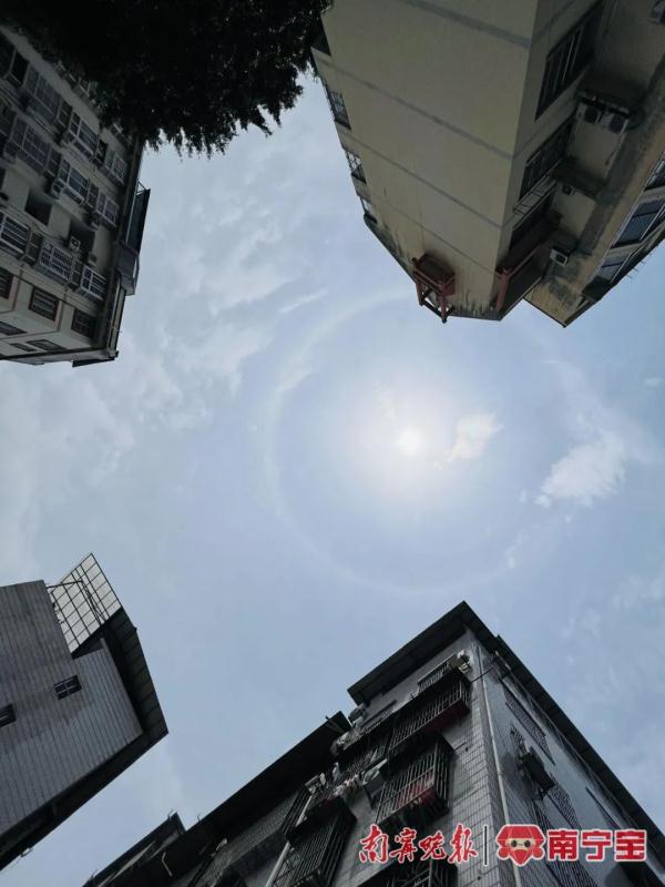 “五一”假期第二天，日晕也来南宁凑热闹，你看到了吗？