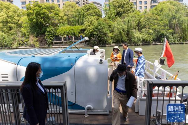 上海苏州河中山公园码头正式投入运营