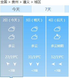 贵州气温继续上升！注意这些地方有阵雨或雷雨