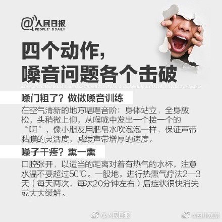 咽喉不舒服怎么办 ？超实用护嗓手册转发收藏！