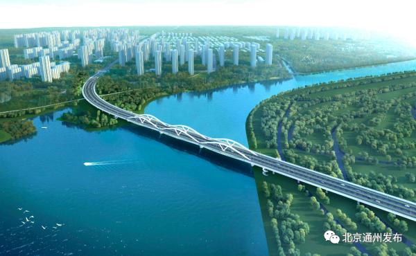 明年通车！厂通路潮白河大桥迎重要新进展！全长1600多米，双向6车道