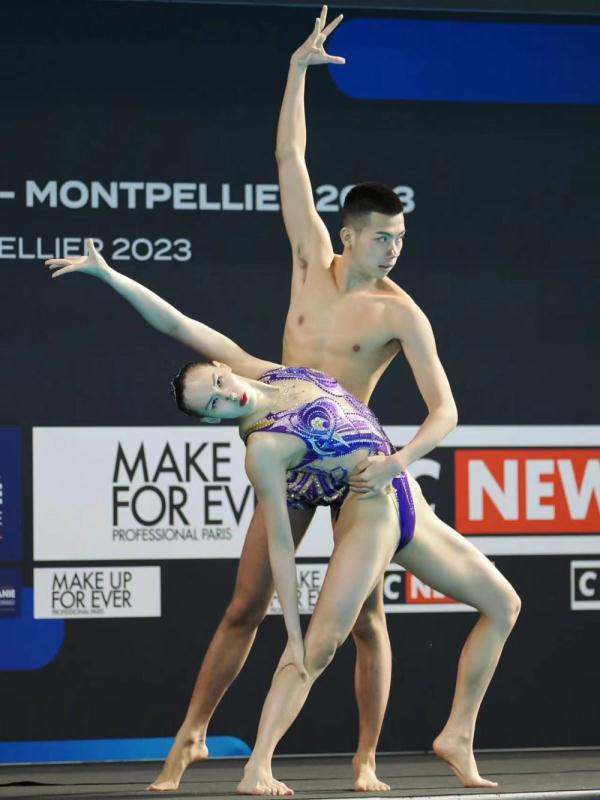 花样游泳世界杯第二站开赛 中国花游队首日夺两金