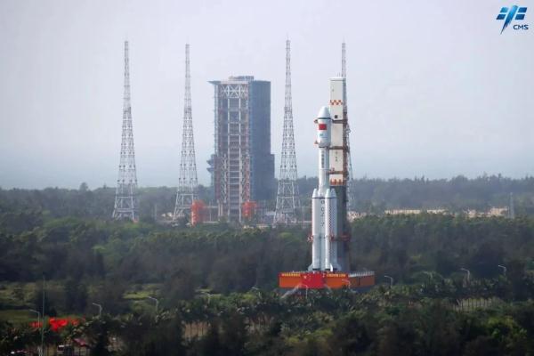 天河行舟 &nbsp;| &nbsp;收图！天舟六号船箭组合体垂直转运美图来了